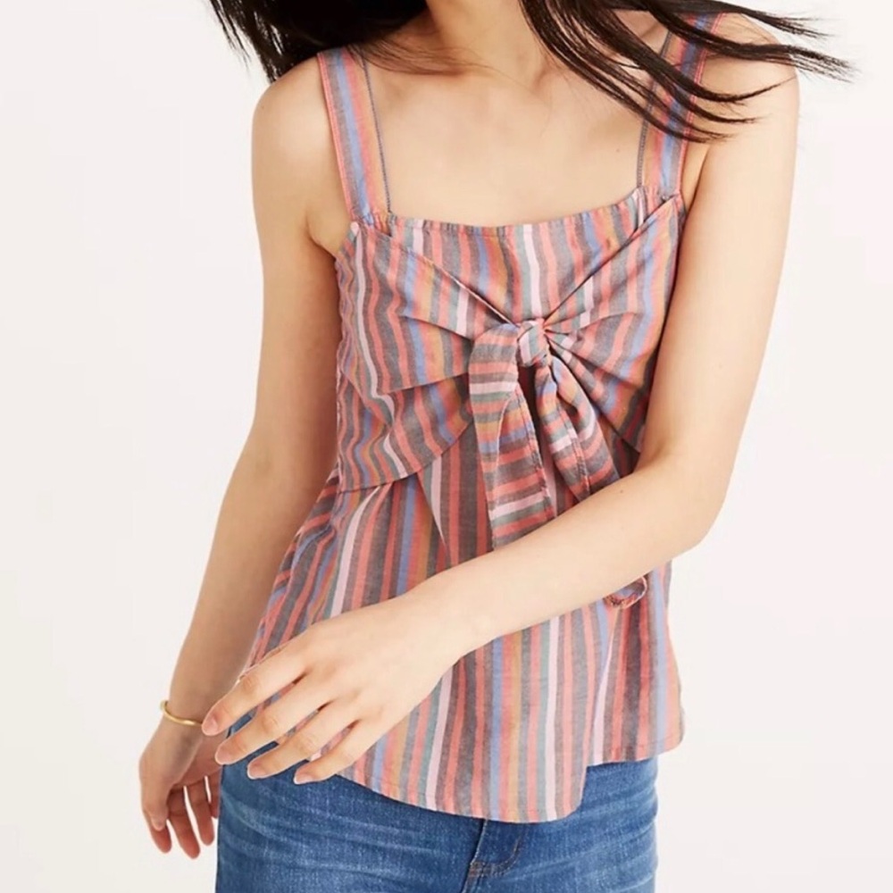 Madewell Multicolor Striped Crop Top